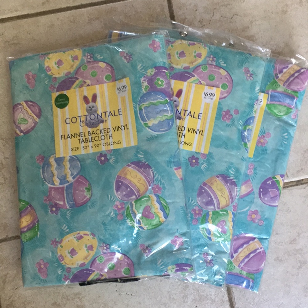 NWT Easter Vinyl Tablecloth